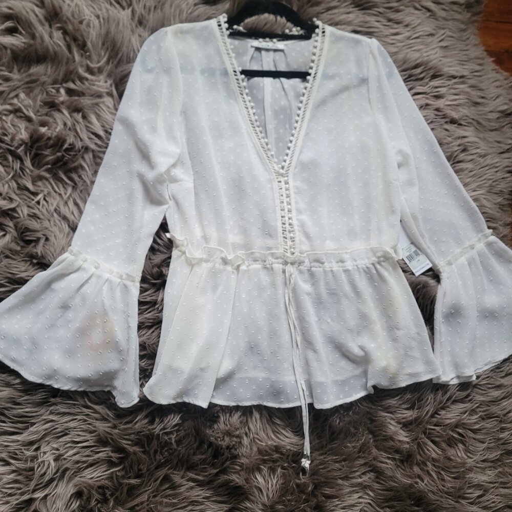 New Bohemian white blouse